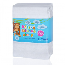 T-tomi prémium minőségű tetra textil pelenka, 70x70cm, fehér, 10db mosható pelenka