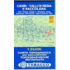Tabacco 027. Canin - Valli di Resia e Raccolana turista térkép Tabacco 1: 25 000