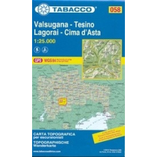 Tabacco 058. Adamello turista térkép Tabacco 1: 25 000 térkép