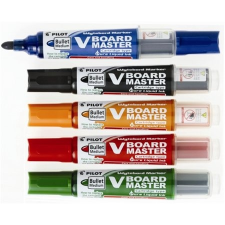  Táblafilc készlet, 2,3 mm, kúpos, tartóval és szivaccsal, PILOT V&#8208;Board Master 5 különböző szín/készlet (WBMA&#8208;VBM&#8208;S5) filctoll, marker