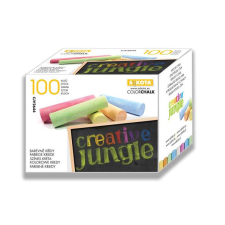  Táblakréta, kerek, "Creative Jungle", színes kréta