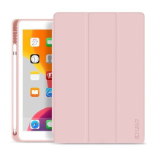  Tablettok iPad 2021 10.2 (iPad 9) - pink smart case, ceruza tartóval tablet tok
