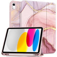  Tablettok iPad 2025 11 coll (iPad 11) - MARBLE smart case, ceruza tartóval tablet tok