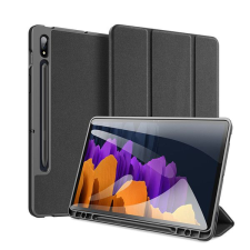  Tablettok Samsung Galaxy Tab S8 11,0" (SM-X700, SM-X706) - DUXDUCIS DOMO fekete smart case ceruza tartóval tablet tok