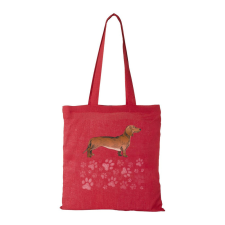  Tacskó - Bevásárló táska Piros egyedi ajándék