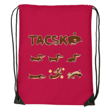 Tacskó - Sport táska piros v2 tornazsák