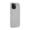 Tactical Apple iPhone 15, Szilikon tok, mikrofiber plüss belső, Magsafe kompatibilis, Tactical MagForce Velvet Smoothie, világosszürke