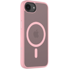 Tactical Apple iPhone 16e, Műanyag hátlap védőtok + szilikon keret, közepesen ütésálló, Magsafe kompatibilis, Tactical MagForce Hyperstealth, áttetsző/rózsaszín tok és táska