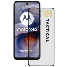 Tactical Glass Shield 5D Motorola G55 kijelzővédő üvegfólia, fekete mobiltelefon kellék