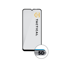 Tactical Glass Shield 5D Samsung Galaxy A14 5G kijelzővédő üvegfólia, fekete mobiltelefon kellék