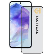Tactical Glass Shield Privacy Stealth 5D Samsung Galaxy A55 betekintésgátló kijelzővédő üvegfólia, fekete mobiltelefon kellék