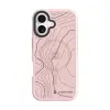 Tactical iPhone 16 TACTICAL MAGFORCE HYPERSTEALTH SIKA szilikon telefonvédő ütésállóság, topográfiai minta, RÓZSASZÍN (TACTICAL_57983126303)