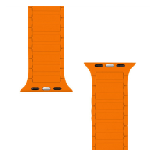Tactical MagBand Apple Watch 42/44/45/49 mágneses szilikon szíj, szürke/narancs okosóra kellék