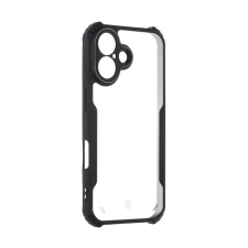 Tactical Quantum Stealth Apple iPhone 16 tok átlátszó/fekete tok és táska