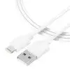 Tactical Smooth Thread USB-A/Lightning adatkábel, 1m, fehér