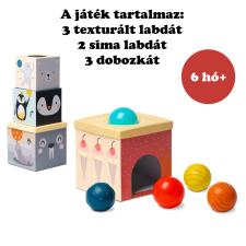 TAF TOYS kockapiramis - Északi Sark érzékfejlesztő labdákkal 12735 egyéb bébijáték