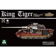 Takom 1/35 Királytigris német tank modell Porsche tornyos Zimmerit változat makett