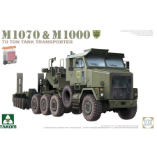 Takom 1/72 M1070 & M1000 70 tonnás tank szállító teherautó katonai jármű modell makett