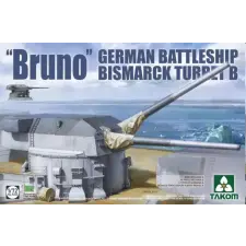  Takom BRUNO GERMAN BTTLESHIP BISMARCK TURRET B 1:72 (TAK5012) makett