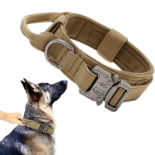  Taktikai kisállat kiképző nyakörv-M - Khaki nyakörv, póráz, hám kutyáknak