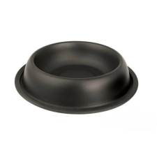 Tál Fém Etető Gumiperemes, Fekete, 0,7l /17cm/ kutyafelszerelés