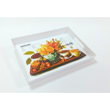 Tálca téglalap vegyes dekor 27,5x38 cm szám: 1 konyhai eszköz