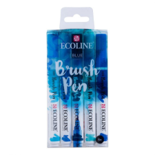 Talens Akvarell ecsetfilc készlet , Set of 5 Blue / Ecoline Brush Pen (5 db) filctoll, marker