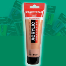 Talens Amsterdam akrilfesték, 120 ml - 619, permanent green deep akrilfesték