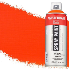 Talens Amsterdam vízbázisú akrilfesték spray, 400 ml - 311, vermilion akrilfesték