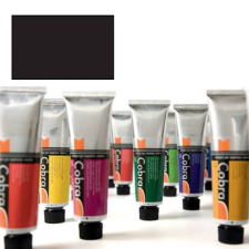 Talens Cobra vizes olajfesték, 40 ml - 701, ivory black hobbifesték