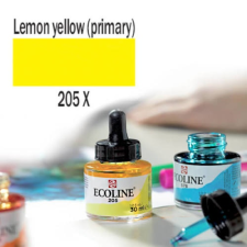 Talens Ecoline akvarellfesték koncentrátum, 30 ml - 205, lemon yellow akvarell