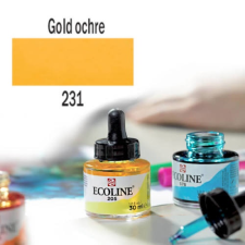 Talens Ecoline akvarellfesték koncentrátum, 30 ml - 231, gold ochre akvarell
