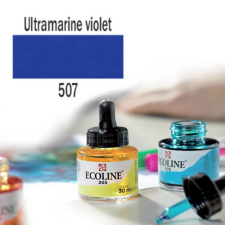 Talens Ecoline akvarellfesték koncentrátum, 30 ml - 507, ultramarine vielet akvarell