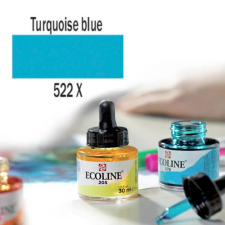 Talens Ecoline akvarellfesték koncentrátum, 30 ml - 522, turquoise blue akvarell