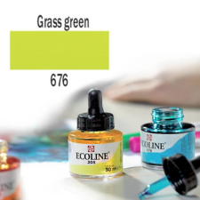 Talens Ecoline akvarellfesték koncentrátum, 30 ml - 676, grass green akvarell