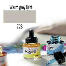 Talens Ecoline folyékony akvarell festék, 30 ml - 728, warm grey light akvarell