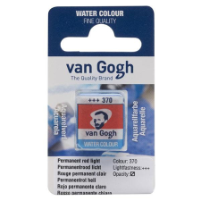 Talens Van Gogh szilkés akvarellfesték, 1/2 szilke - 370, permanent red light akvarell