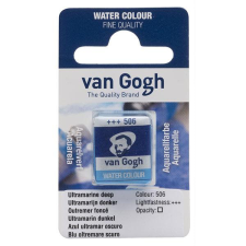 Talens Van Gogh szilkés akvarellfesték, 1/2 szilke - 506, ultramarine deep akvarell