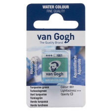 Talens Van Gogh szilkés akvarellfesték, 1/2 szilke - 661, turquoise green akvarell