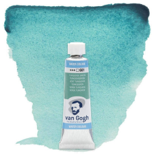 Talens Van Gogh tubusos akvarellfesték, 10 ml - 661, turquoise green akvarell