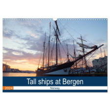  Tall ships at Bergen (Wall Calendar 2024 DIN A3 landscape), CALVENDO 12 Month Wall Calendar naptár, kalendárium