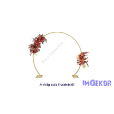  Talpas fém boldogság kapu 2,2 méter - Arany dekorációs kellék