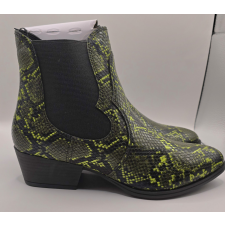  Tamaris Green Snake memórihabos bokacsizma női csizma, bakancs