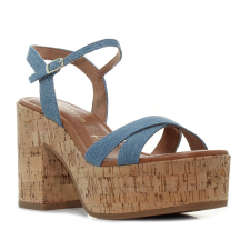 Tamaris kék női platformos szandál Méret:36 női szandál