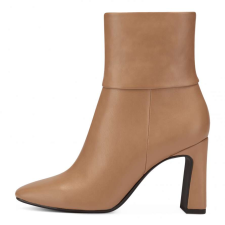 Tamaris Vegan magassarkú bokacsizma camel női csizma, bakancs