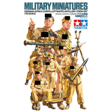  Tamiya 1:35 DAK Luftwaffe Artilery Crew Set (35343) makett