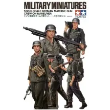  Tamiya 1:35 German Machine Gun Crew on Maneuver - 35184 makett