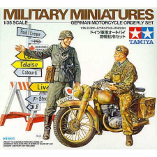  Tamiya 1:35 German Motorcycle Orderly Set - 35241 makett
