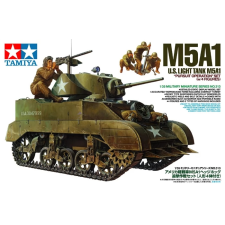 tamiya 1/35 M5A1 amerikai könnyű tank üldözés modell szett makett
