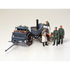 tamiya 1/35 Német harctéri konyha jelenet figurákkal makett
